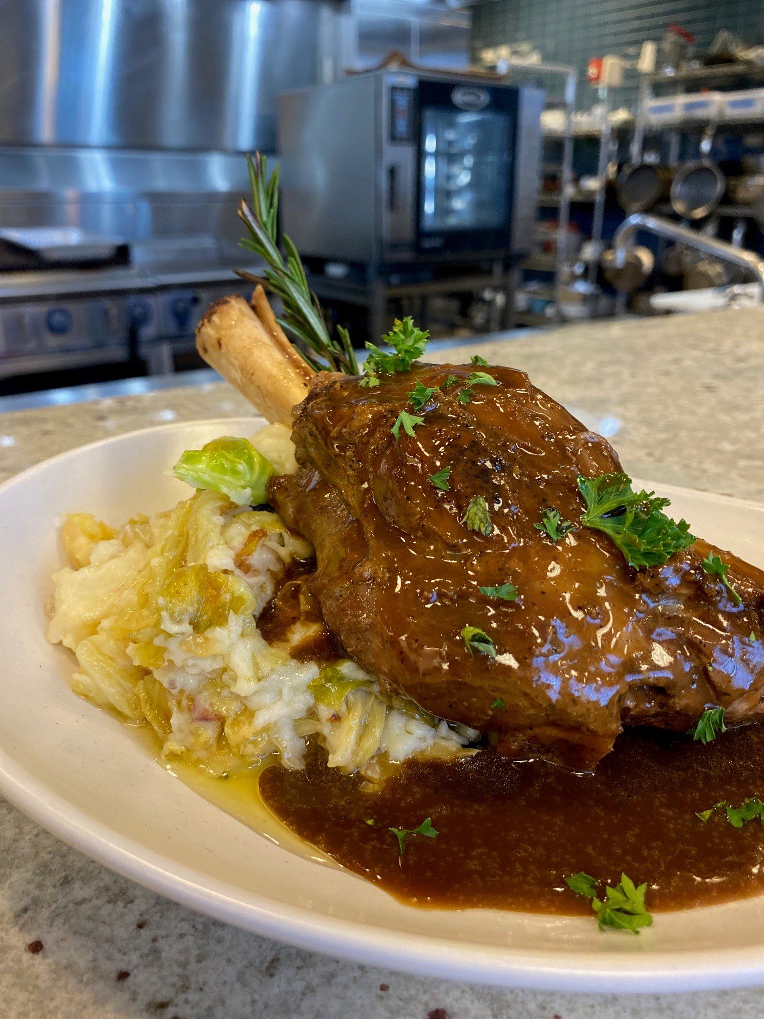 Guinness Braised Lamb & Colcannon Mashed Potatoes